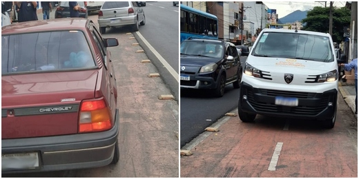 Ciclistas denunciam desrespeito de motoristas em ciclovias de Nova Friburgo 