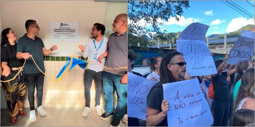 Unidade de Urgência e Emergência de Lumiar é inaugurada sob vaias e protestos, após 8 anos de espera